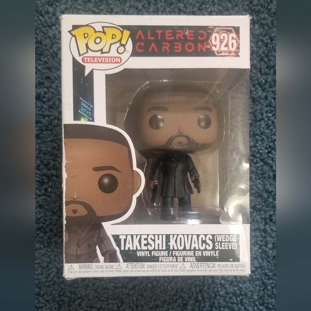 Funko Pop Television Altered Carbon Takeshi Kovacs (Wedge Sleeve) #926. 2020.